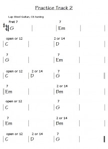 e9 pedal steel tuning chart